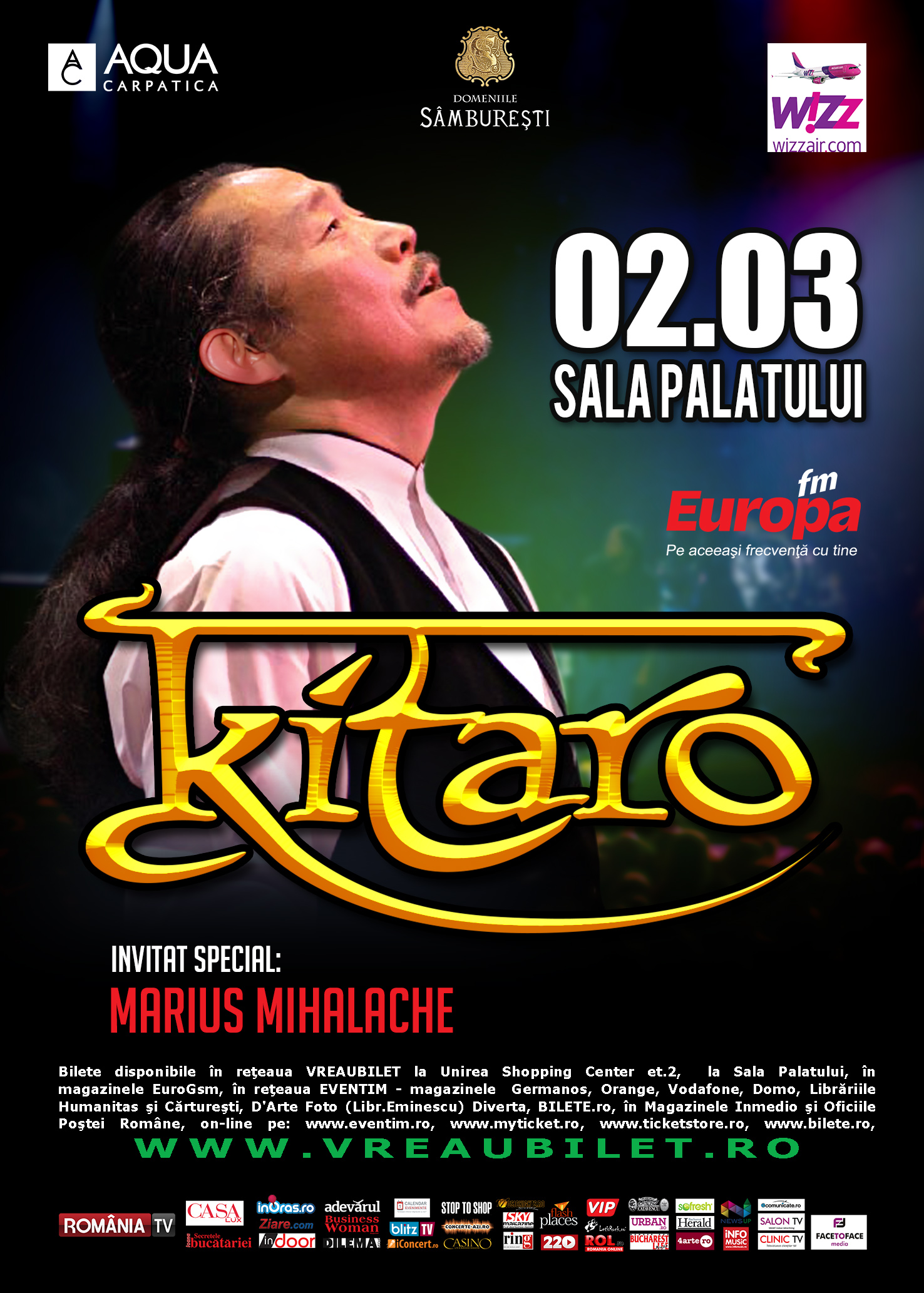 MARIUS MIHALACHE invitat special in deschiderea concertului KITARO concert-kitaro-bucuresti-2014