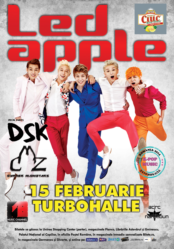 Mesaj de Ziua Îndragostiţilor din partea LED Apple + programul concertului din 15 februarie