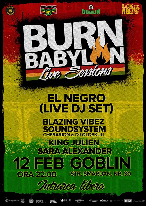BURN BABYLON cu EL NEGRO in club Goblin petrecere-raggae-club-babilon