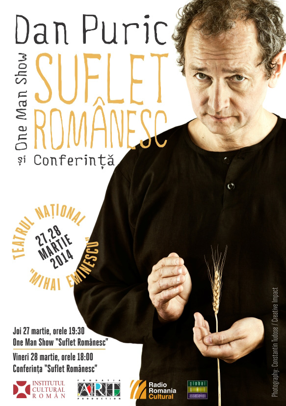 Dan Puric – one man show şi conferinţă „Suflet Românesc“ Dan -Puric – one -man -show- şi -conferinţă -Suflet- Românesc