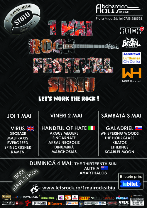 Zece motive să vii săptămâna viitoare la “1 Mai Rock Festival Sibiu 2014”
