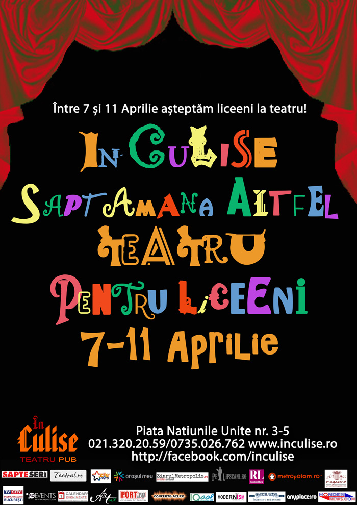 Saptamana Altfel In Culise - afis
