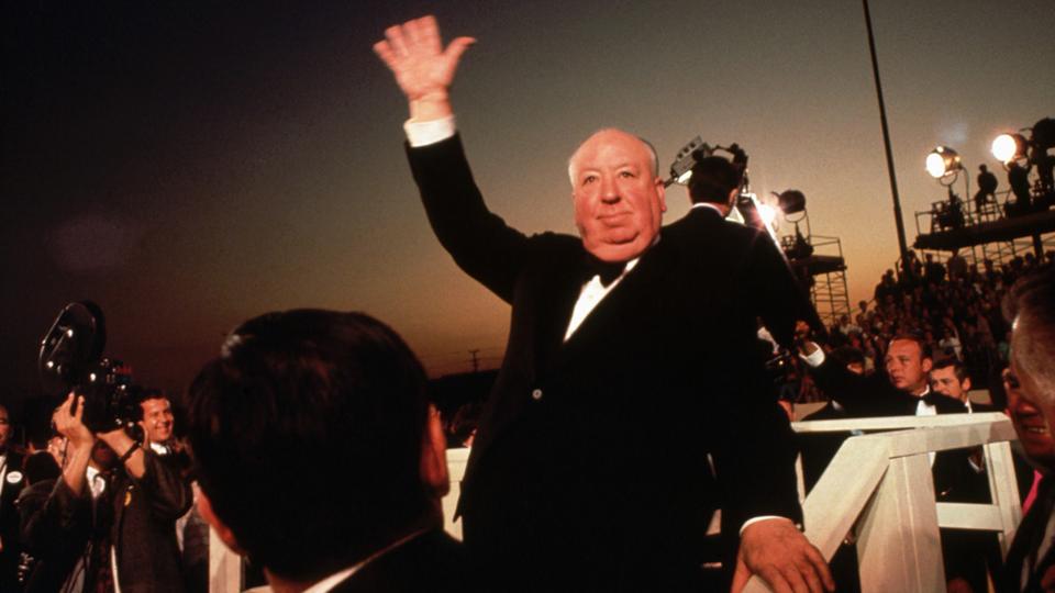 Alfred Hitchcock Waving