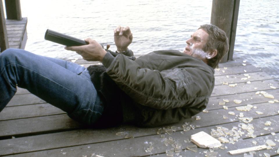 On the set of The Hunter