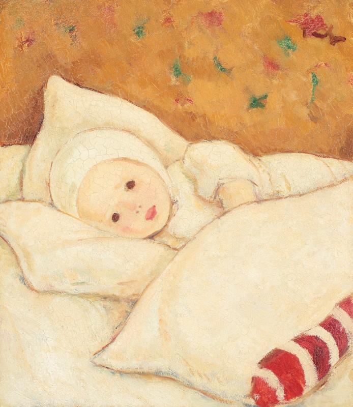 Tonitza, Fetita in alb