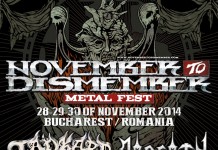 Ultimele confirmari la November To Dismember Metal Fest