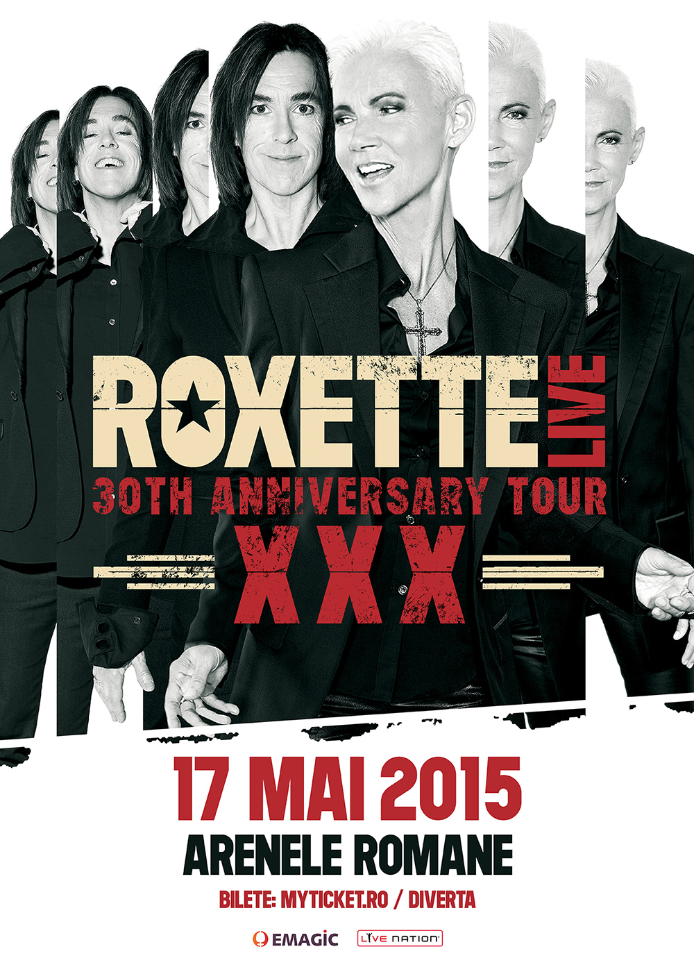 ROXETTE revine la Bucuresti!- XXX – The 30th Anniversary Tour 2015
