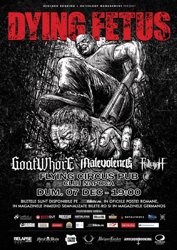 Programul concertului Dying Fetus de la Cluj Napoca