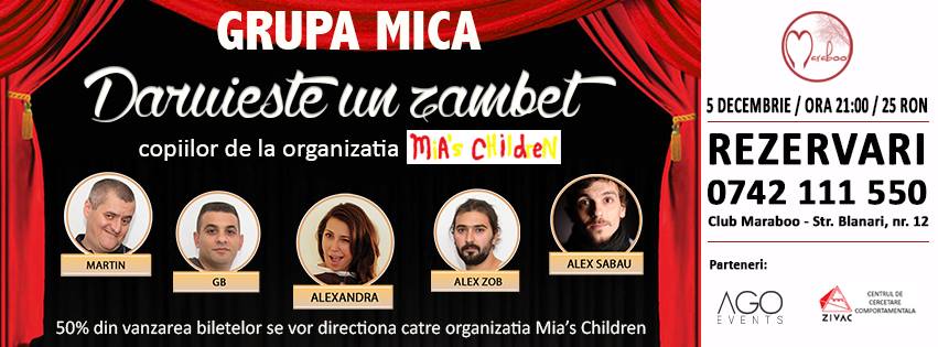 Spectacol caritabil- Grupa Mica daruieste zambete copiilor!