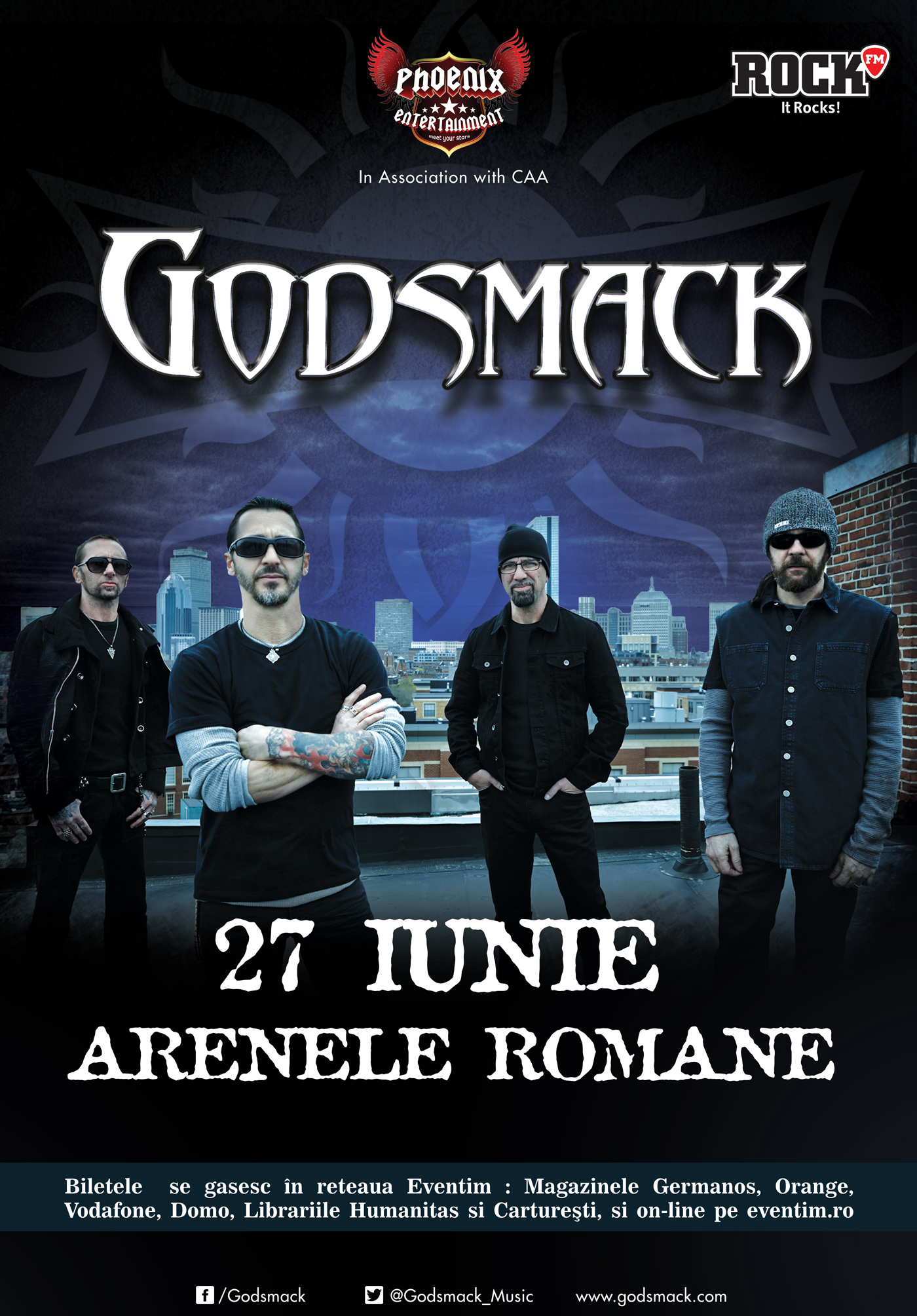 Godsmack in premiera in Romania