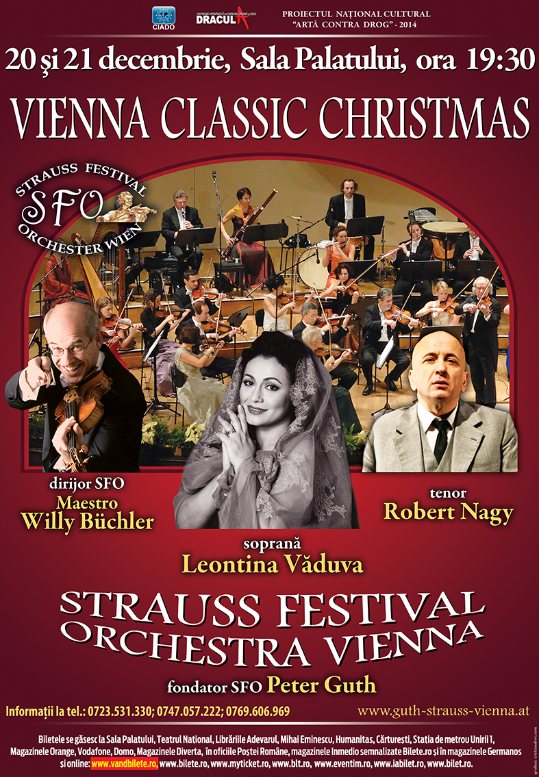 Trăiește un Crăciun de poveste cu Strauss Festival Orchestra Vienna