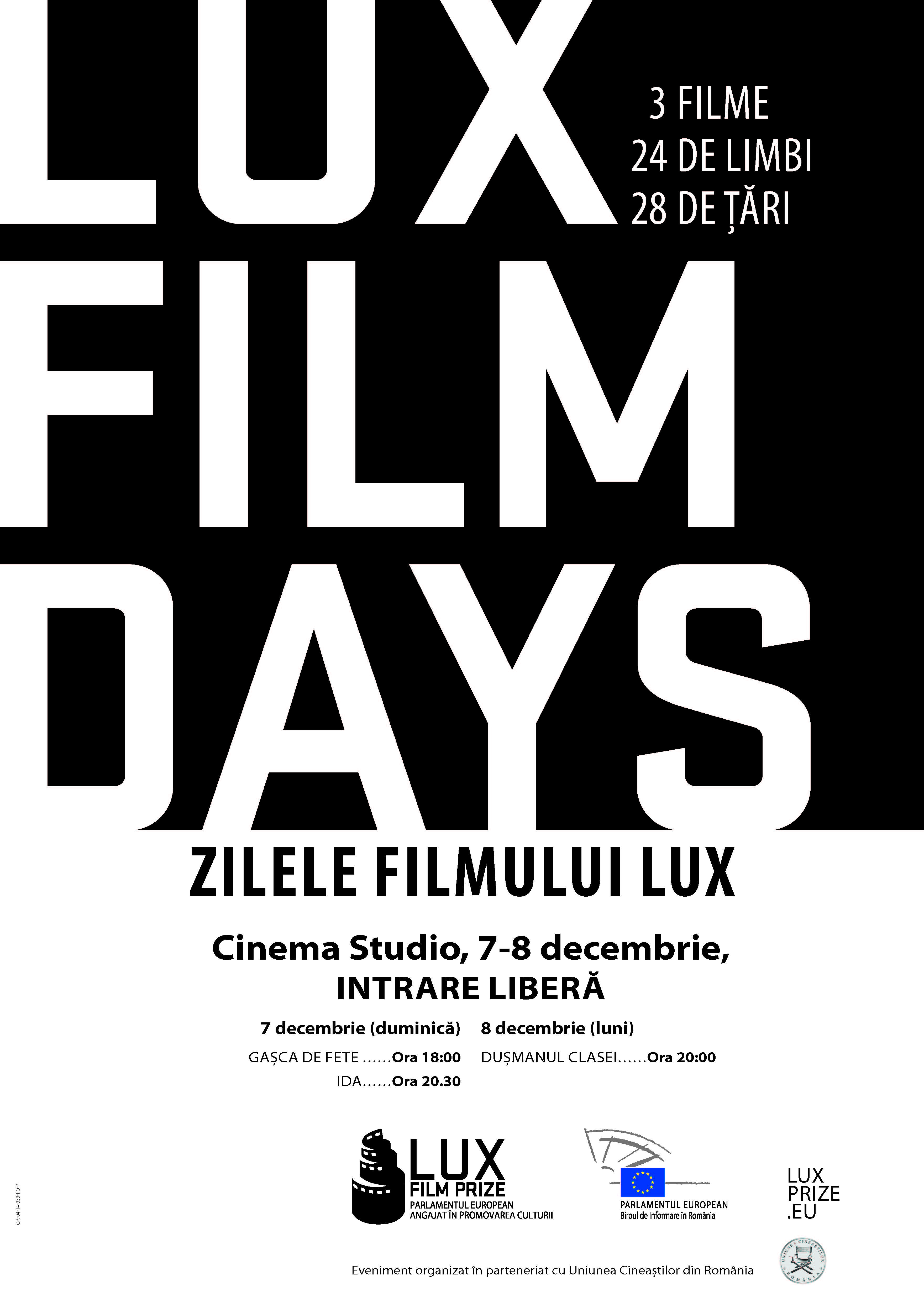 Zilele filmului LUX. 7-8 decembrie 2014