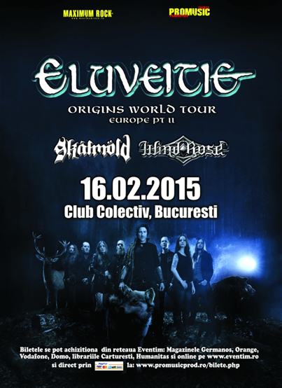La cererea fanilor, biletele la concertul Eluveitie, Skalmold si Wind Rose au fost suplimentate cu inca 75 de bucati