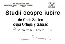 „Studii despre iubire”, de Chris Simion, pe 28 februarie la Teatrul de pe Lipscani
