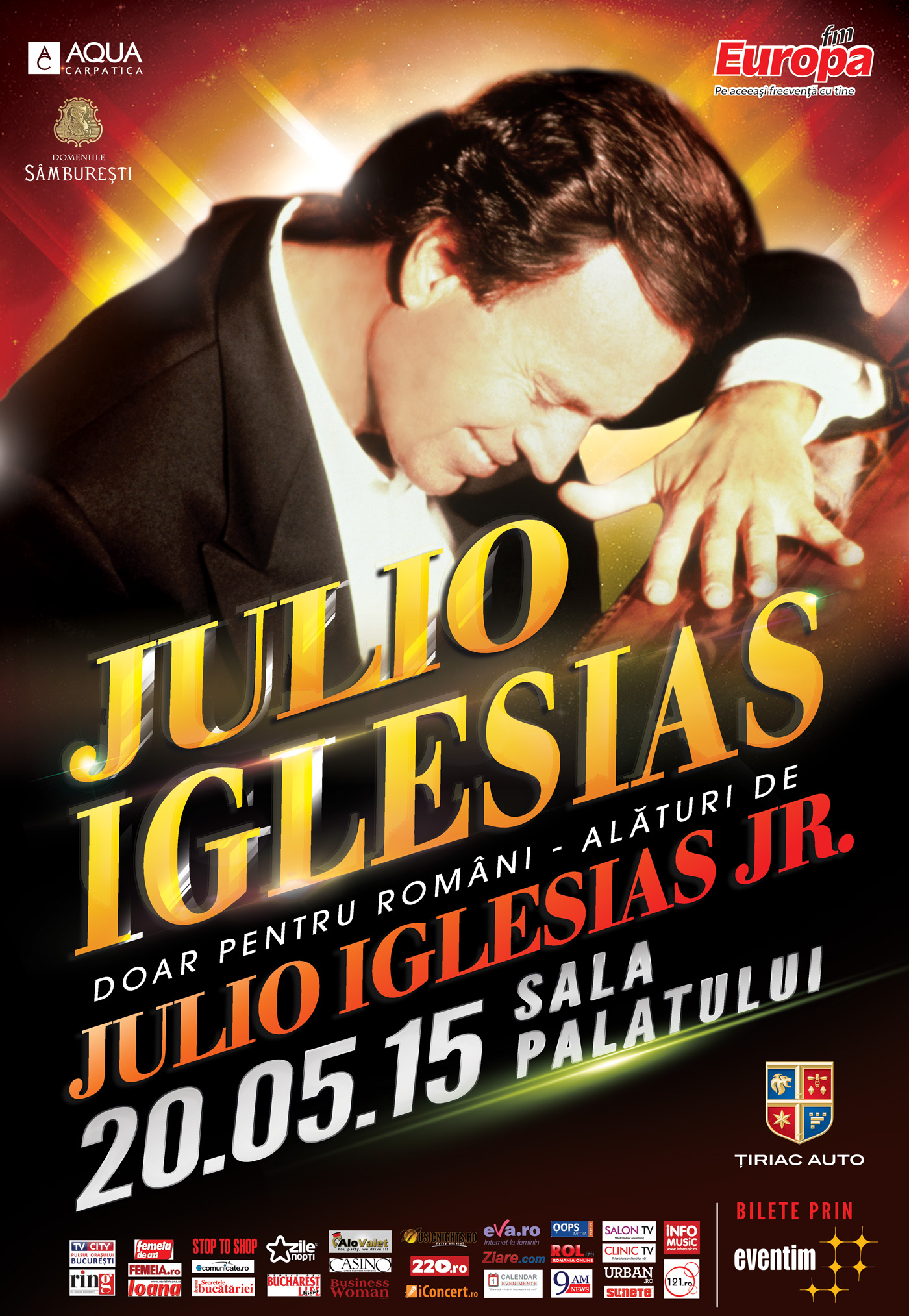 JULIO IGLESIAS va cânta pe aceeași scenă cu fiul său