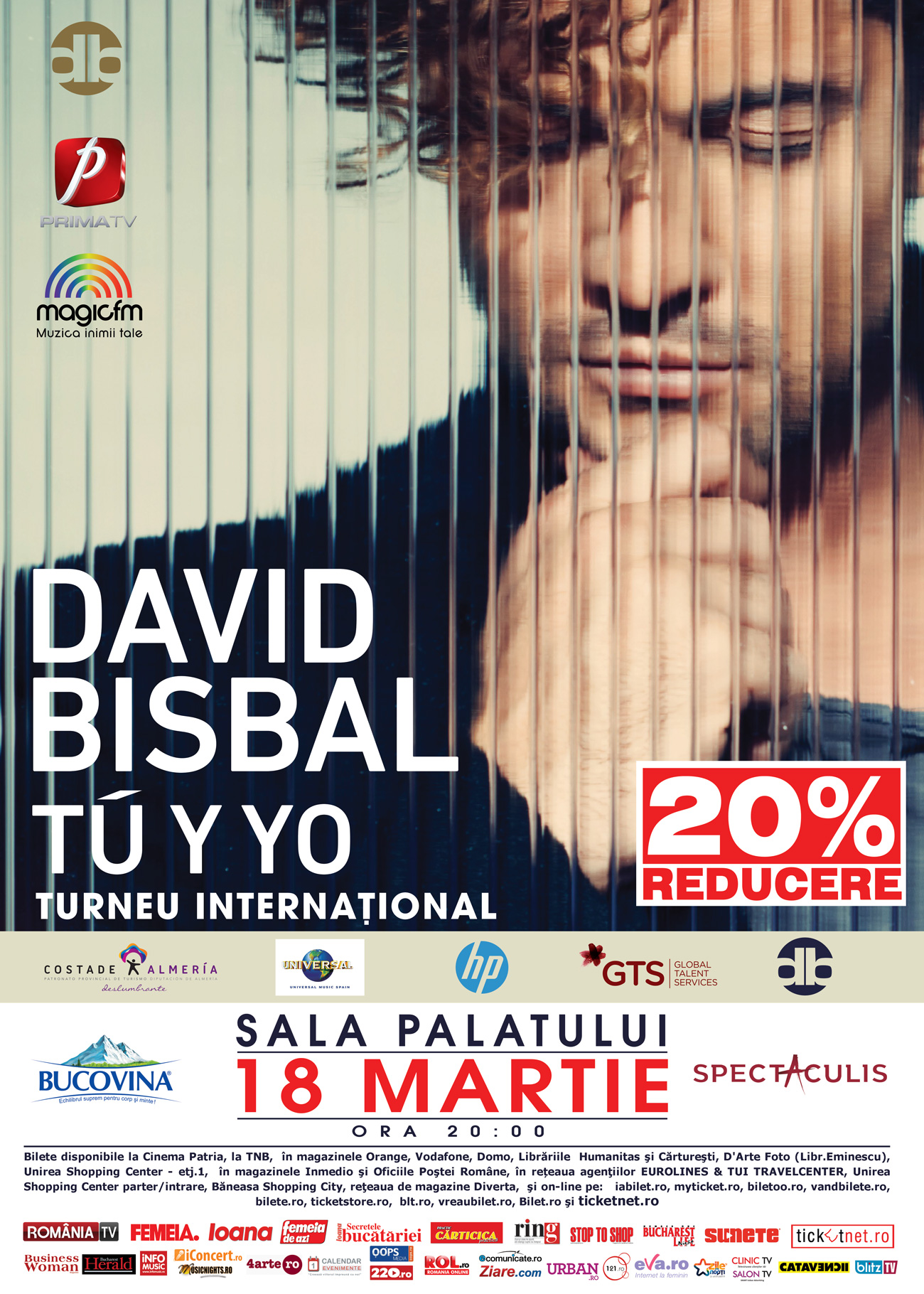 Bilete cu reducere la concertul DAVID BISBAL!
