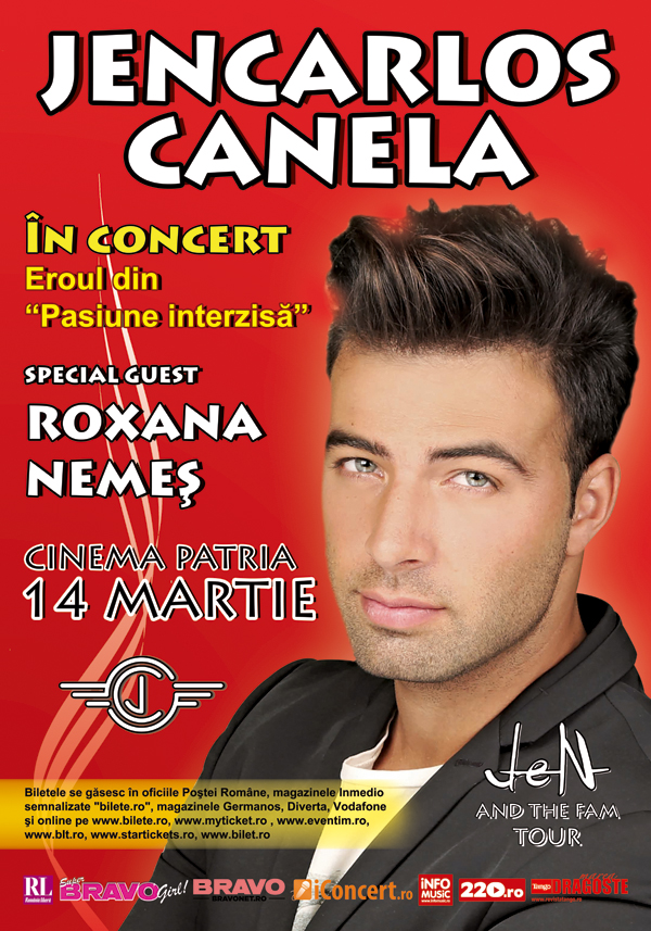 Concert JENCARLOS CANELA – program si reguli de acces