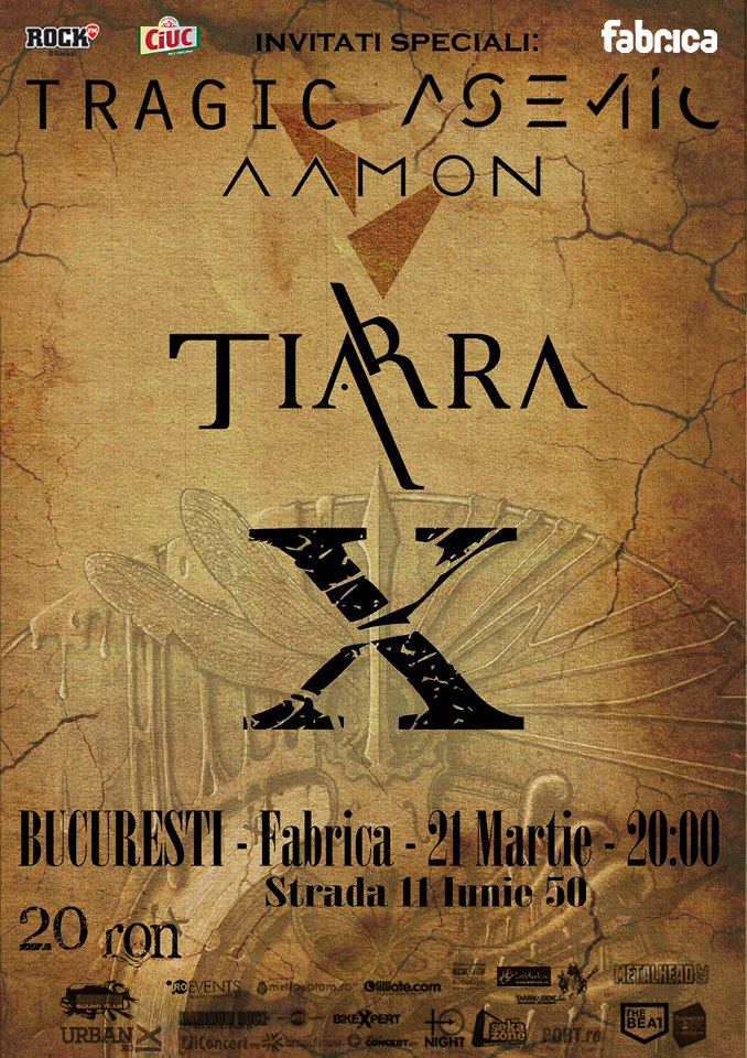 Tiarra lansează albumul “X” in Fabrica, pe 21 martie