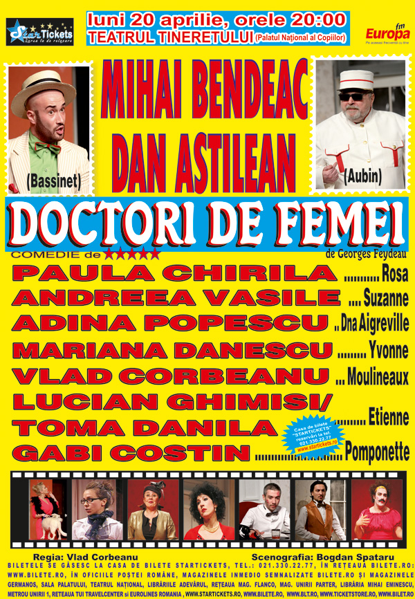 Programul lunii aprilie la Teatrul Tineretului (Palatul National al Copiilor)