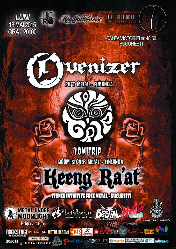 Luni 18 mai 2015, in Club Question Mark (Bucuresti): Metal Under Moonlight editia a 46-a!