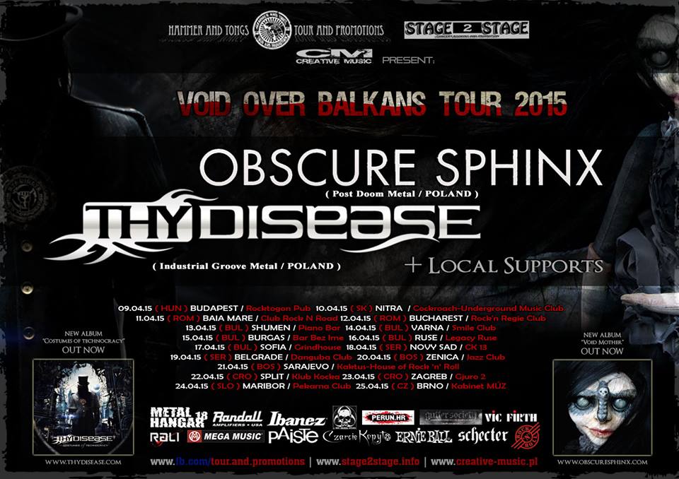 Obscure Sphinx si Thy Disease pentru prima data live in Bucuresti