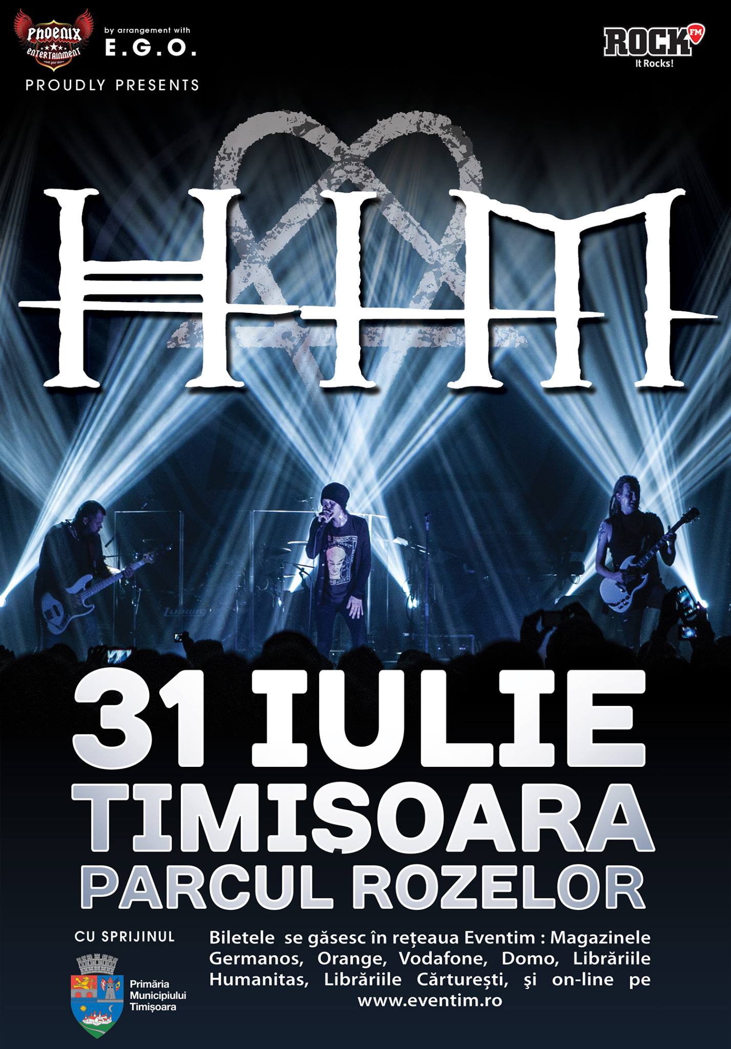 HIM va concerta la Timișoara după 9 ani de absență