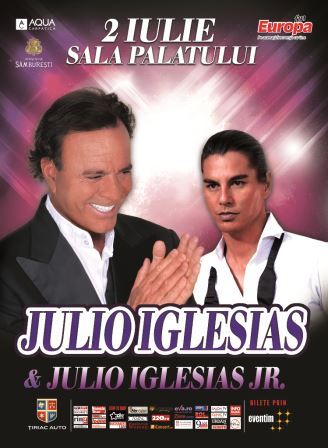 JULIO IGLESIAS si fiul sau au ajuns la Cluj si vor concerta in prezenta a peste 6500 de spectatori