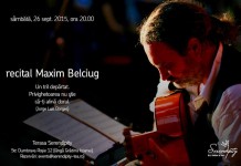 Recital Maxim Belciug – sambata, 26 septembrie