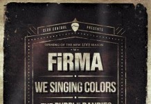Pe 1 octombrie concert Firma, We Singing Colors, The Purple Dandies in Control Club