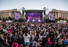 Mii de copii au cantat si au dansat impreuna cu Violetta, aseara, in Piata Constitutiei