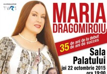 Maria Dragomiroiu, triplă sărbătoare Spectacol aniversar, lansare de carte și de album