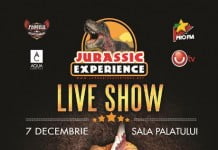 Spectacolul “Jurassic Experience” se joaca luni, 7 decembrie, la Sala Palatului