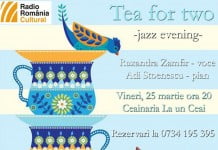 Concert: Jazz for two – jazz evening, vineri, 25 martie la Ceainăria La un Ceai