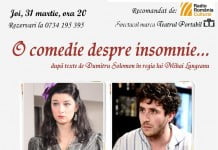 O comedie despre insomnie, joi, 31 martie, la Ceainăria La un Ceai