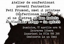Atelier de confecționat povești fantastice cu scriitorul Dan Rădoiu la Ceainăria La un Ceai