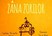 Sâmbătă, 16 aprilie, Spectacol de umbre: Zâna Zorilor la Ceainăria La un Ceai