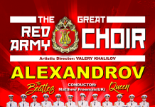 Concert extraordinar Corul Alexandrov – Red Army Choir la Bucuresti