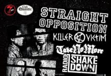 7inc prezinta Straight Opposition, Killer Victim, Take No More, Radio Shakedown, pe 8 noiembrie in Quantic