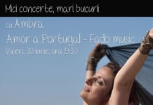 Amor a Portugal – Concert AMBRA (Fado music), vineri 30 iunie, la ceainaria GreenTea