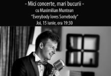 “Everybody loves somebody” – concert Maximilian Muntean, joi, 15 iunie, în grădina ceainăriei GreenTea