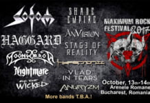 Haggard, Anvision și Hypersonic, confirmate la Maximum Rock Festival 2017