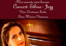 Ethno Jazz cu Cristiana Radu si Marius Vernescu, pe 29 septembrie la Ceainăria GreenTea