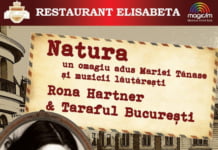 Rona Hartner & Taraful Bucuresti vor sustine un concert cu parfum interbelic, la Restaurantul Elisabeta