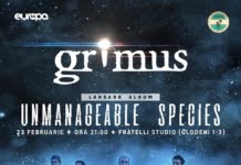 Grimus lanseaza albumul “Unamanageable Species”, pe 23 februarie, la Fratelli Studio