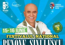 Cea de-a treia ediție a Festivalului Național Concurs de Muzică Populară ”Benone Sinulescu” are loc pe 15 și 16 iunie, la Buzău