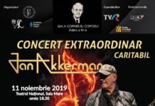 CONCERT CARITABIL SUSTINUT DE JAN AKKERMAN CU OCAZIA GALEI CORNELIU COPOSU, EDITIA A IV-A, 2019 Eveniment prezentat de FUNDATIA CORNELIU COPOSU impreuna cu FUNDATIA HANNS SEIDEL si FUNDATIA ACADEMIA CIVICA