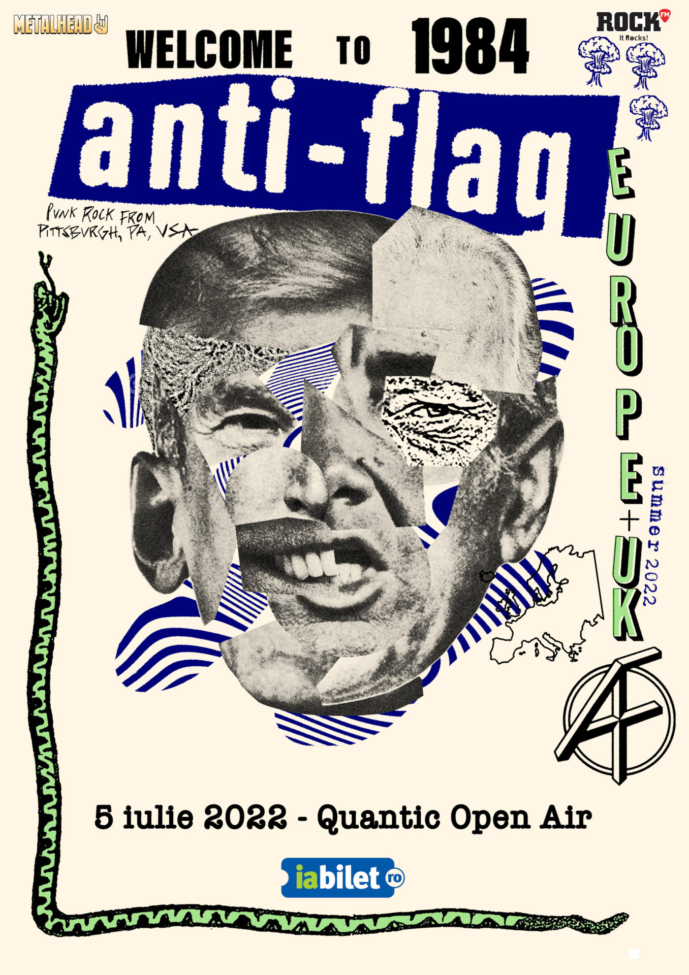 Americanii de la ANTI-FLAG in concert la Bucuresti pe 5 iulie la Quantic Open Air