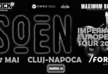 Concertul Soen de la Cluj Napoca este anulat. Concertul de la București va avea loc la data stabilită