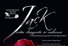 JACK, ÎNTRE DRAGOSTE ŞI NEBUNIE, un musical unic programat pe 3 februarie la Teatrul Naţional de Operetă şi Musical Ion Dacian