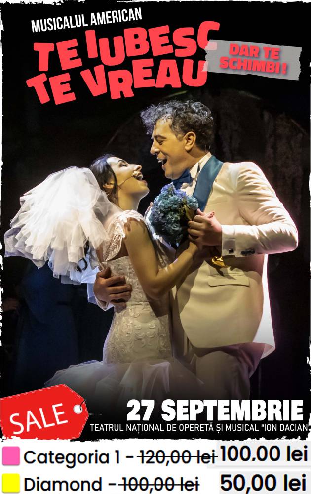 Program Teatrul Naţional de Operetă şi Musical Ion Dacian – luna OCTOMBRIE